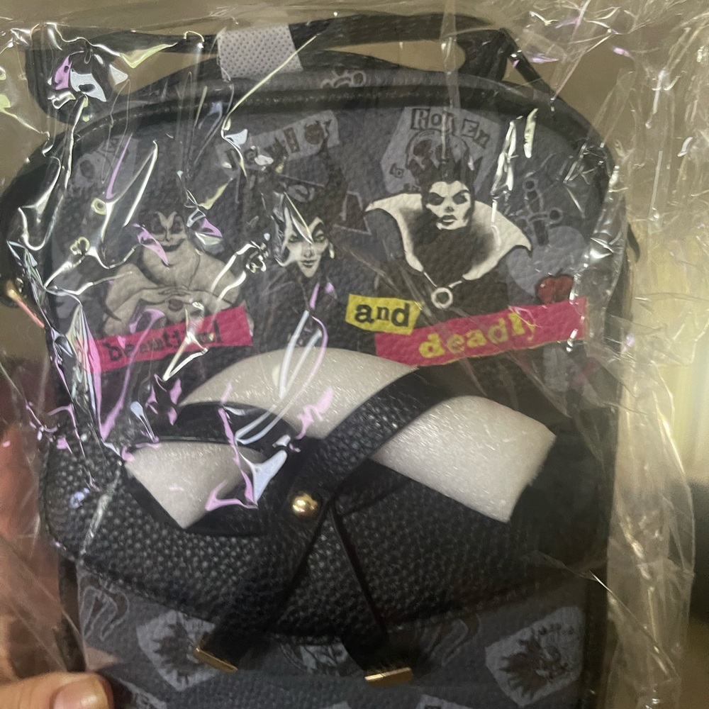 Disney Villains Crossbody Bag - Black and Gray